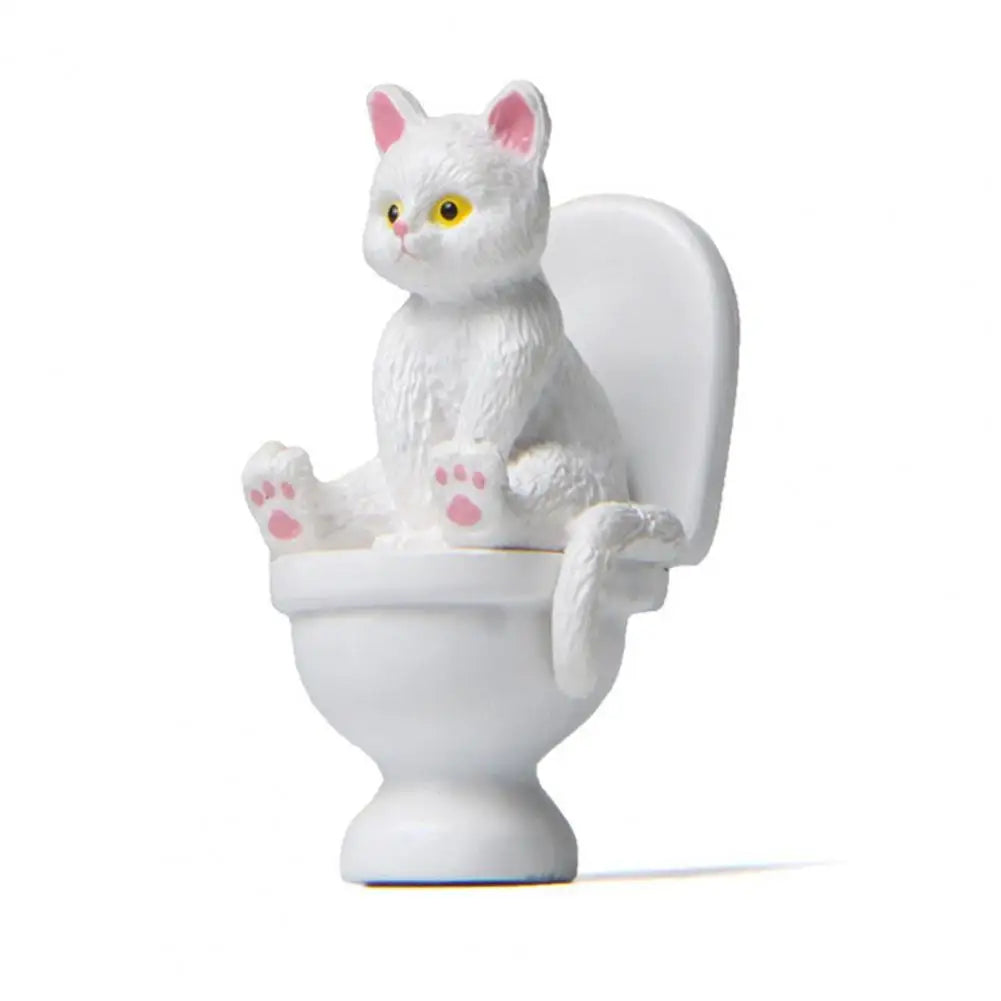 Funny Sitting Cat Figurine