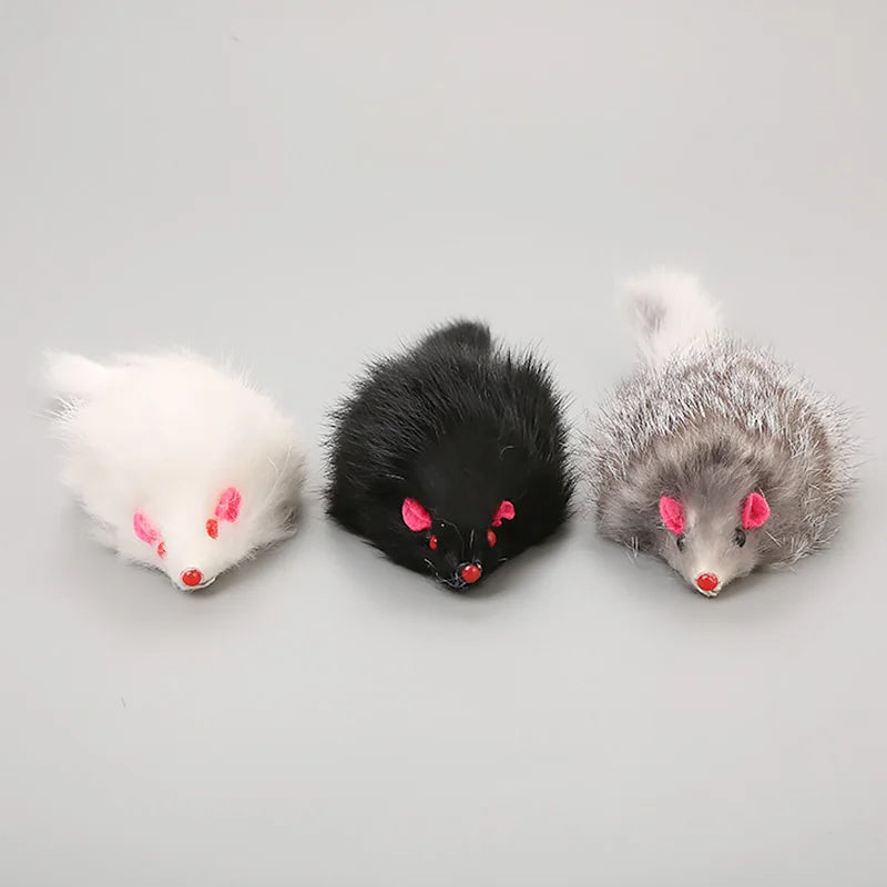 Plush Faux Mouse Cat Toy