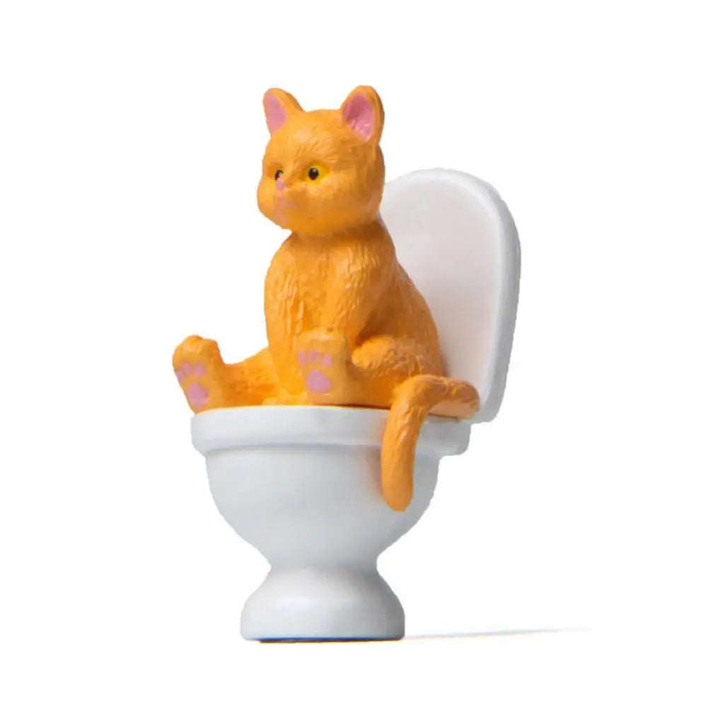 Funny Sitting Cat Figurine
