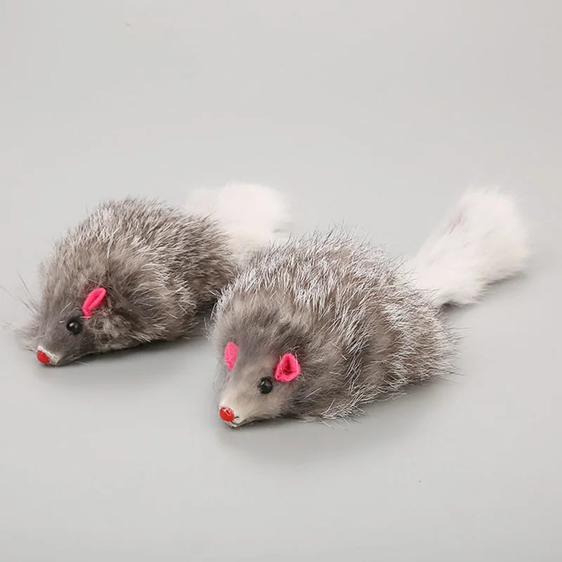 Plush Faux Mouse Cat Toy