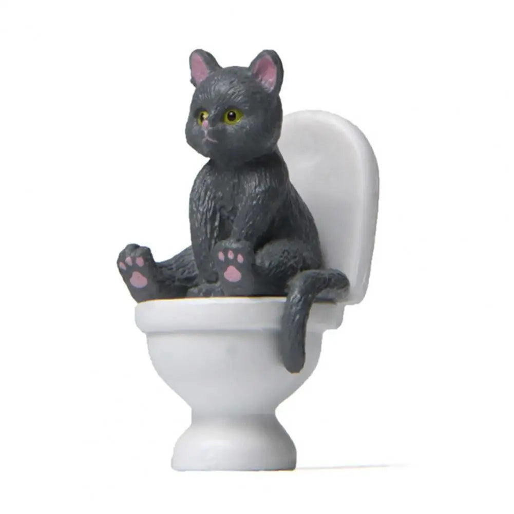 Funny Sitting Cat Figurine