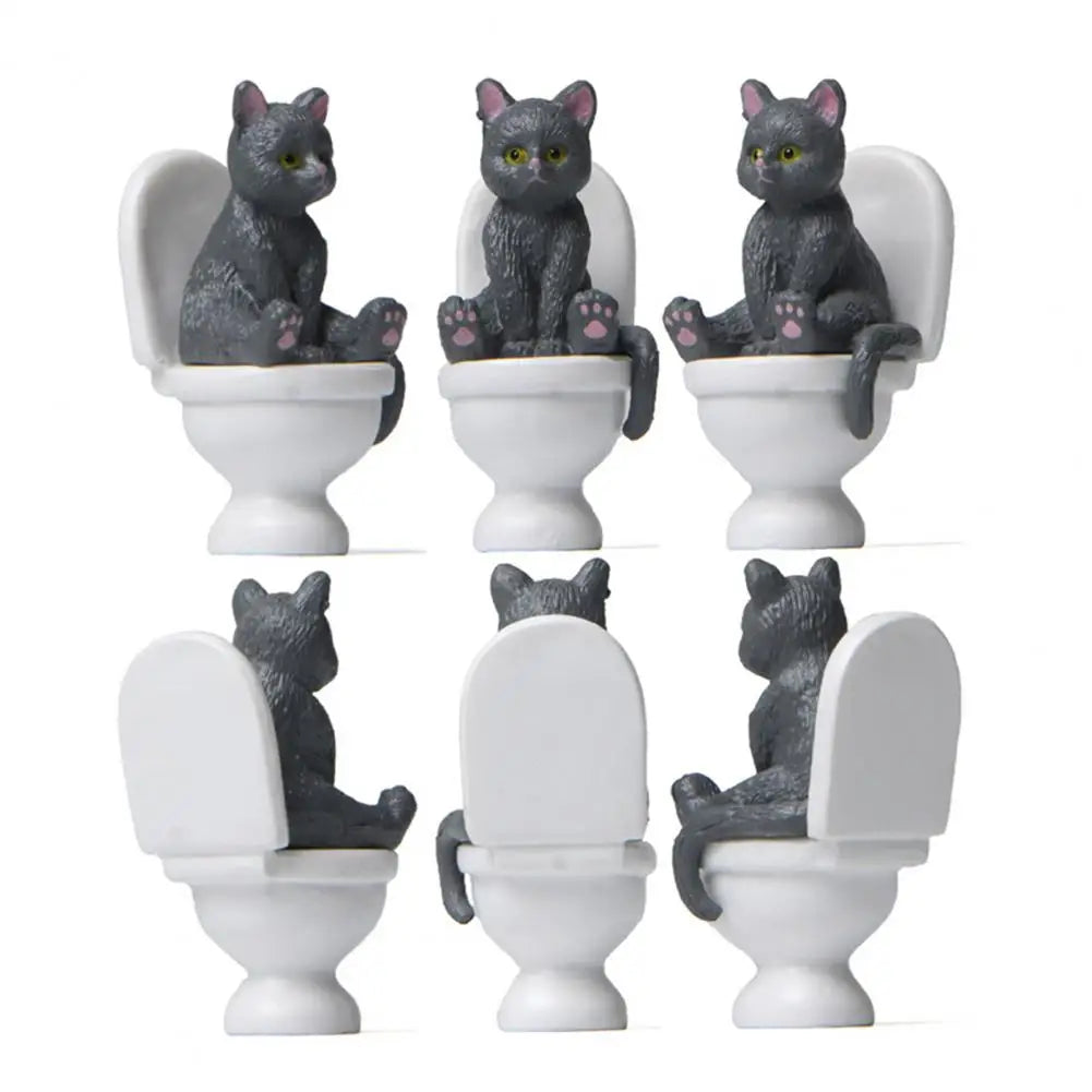 Funny Sitting Cat Figurine