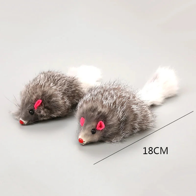 Plush Faux Mouse Cat Toy