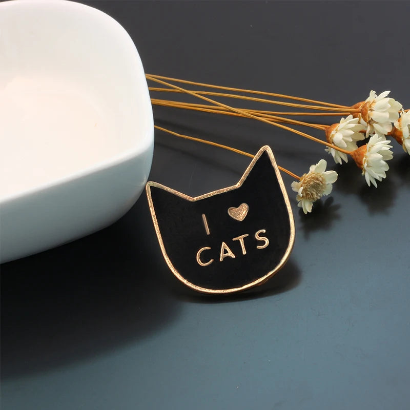 Cute Cartoon Cat Lapel Pin