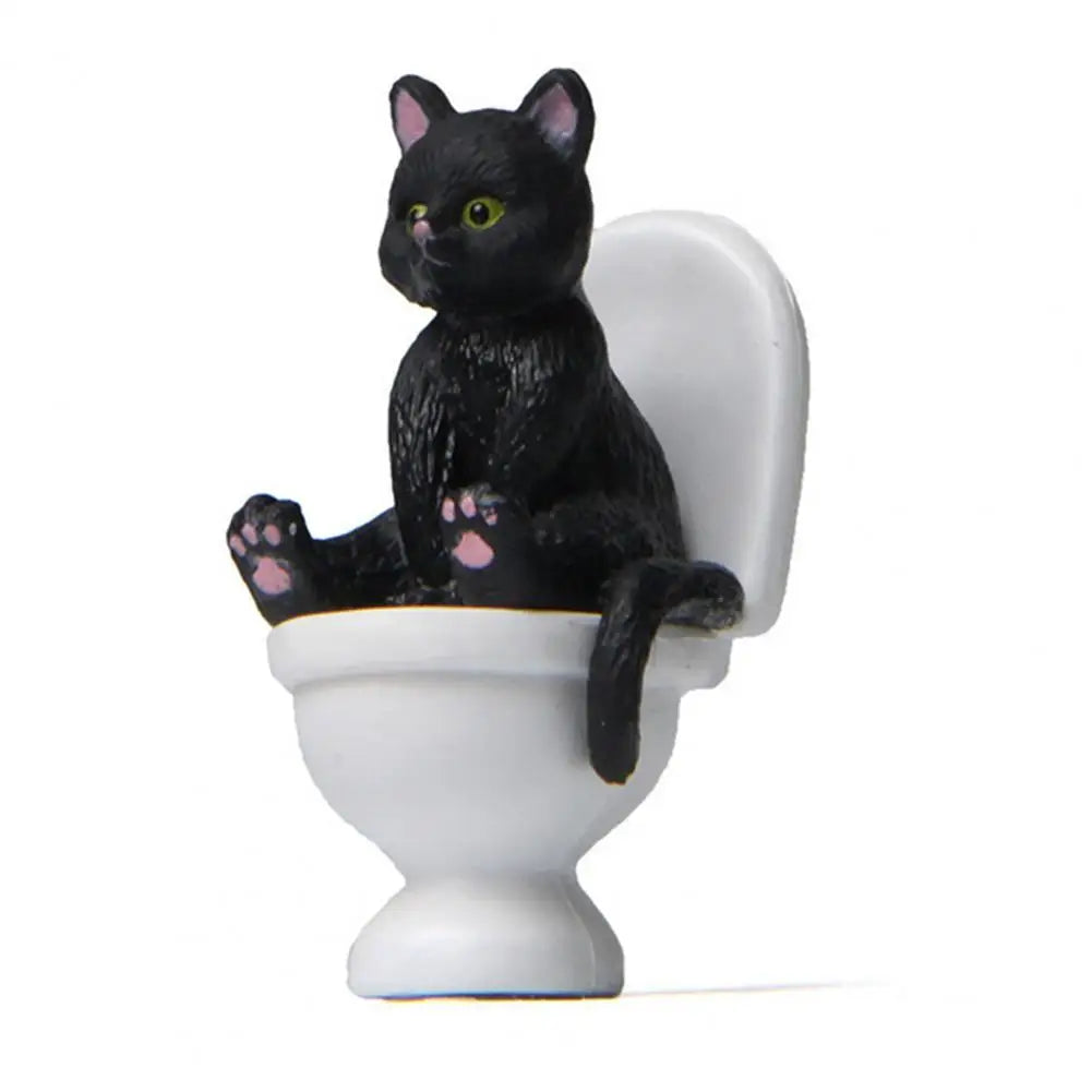 Funny Sitting Cat Figurine