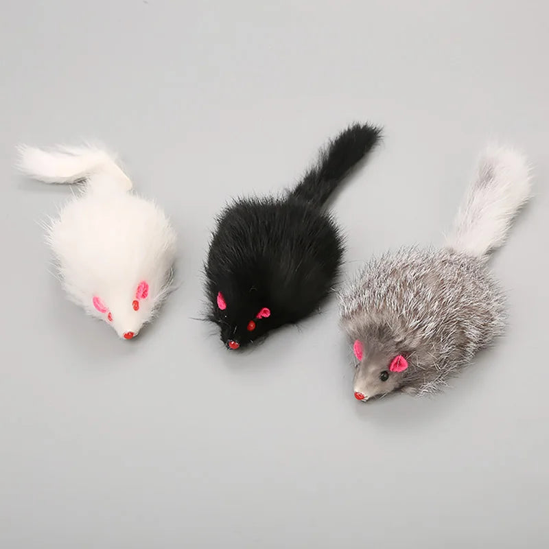 Plush Faux Mouse Cat Toy