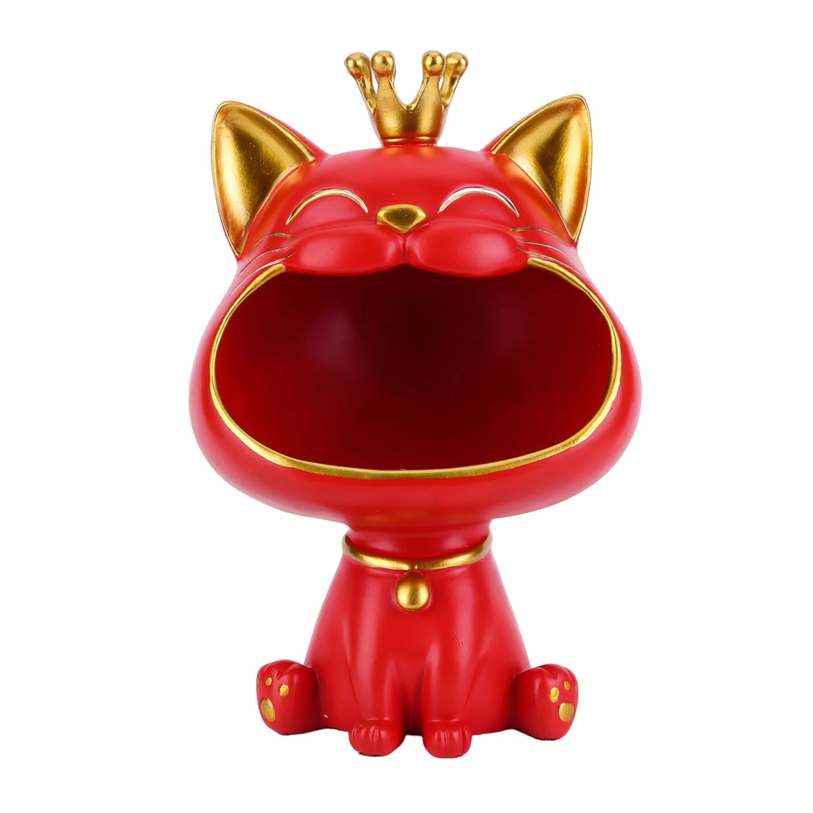 Lucky Cat Key Box Statue