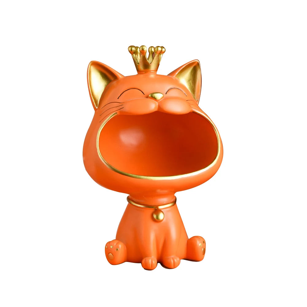 Lucky Cat Key Box Statue