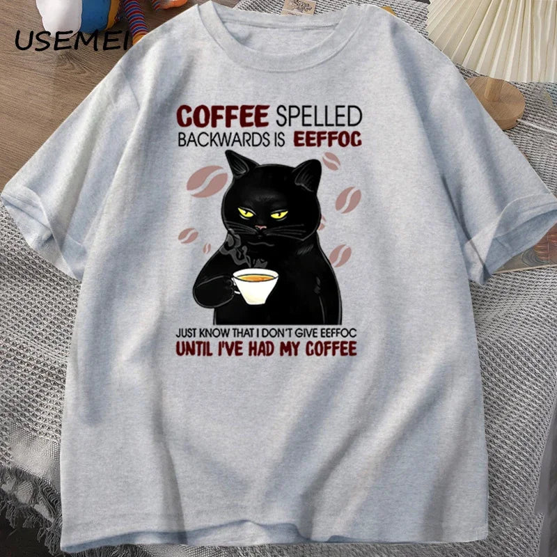 Funny "Coffee" Backwards T-Shirt