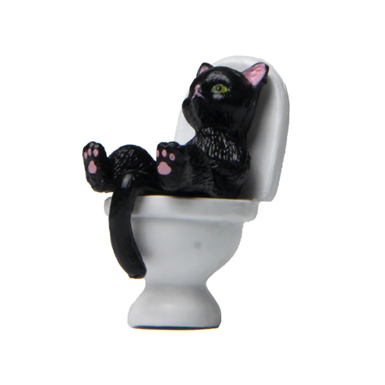 Funny Sitting Cat Figurine