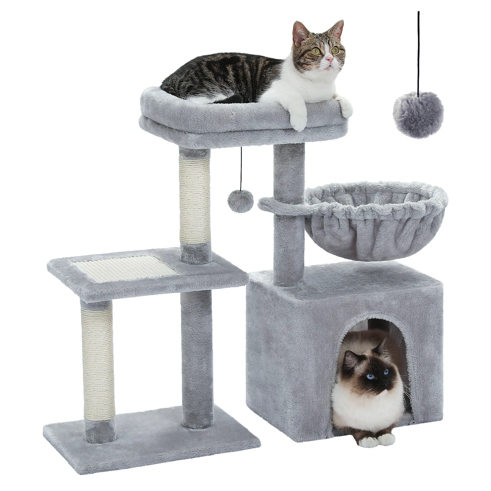 Indoor Cat Tree with Hammock