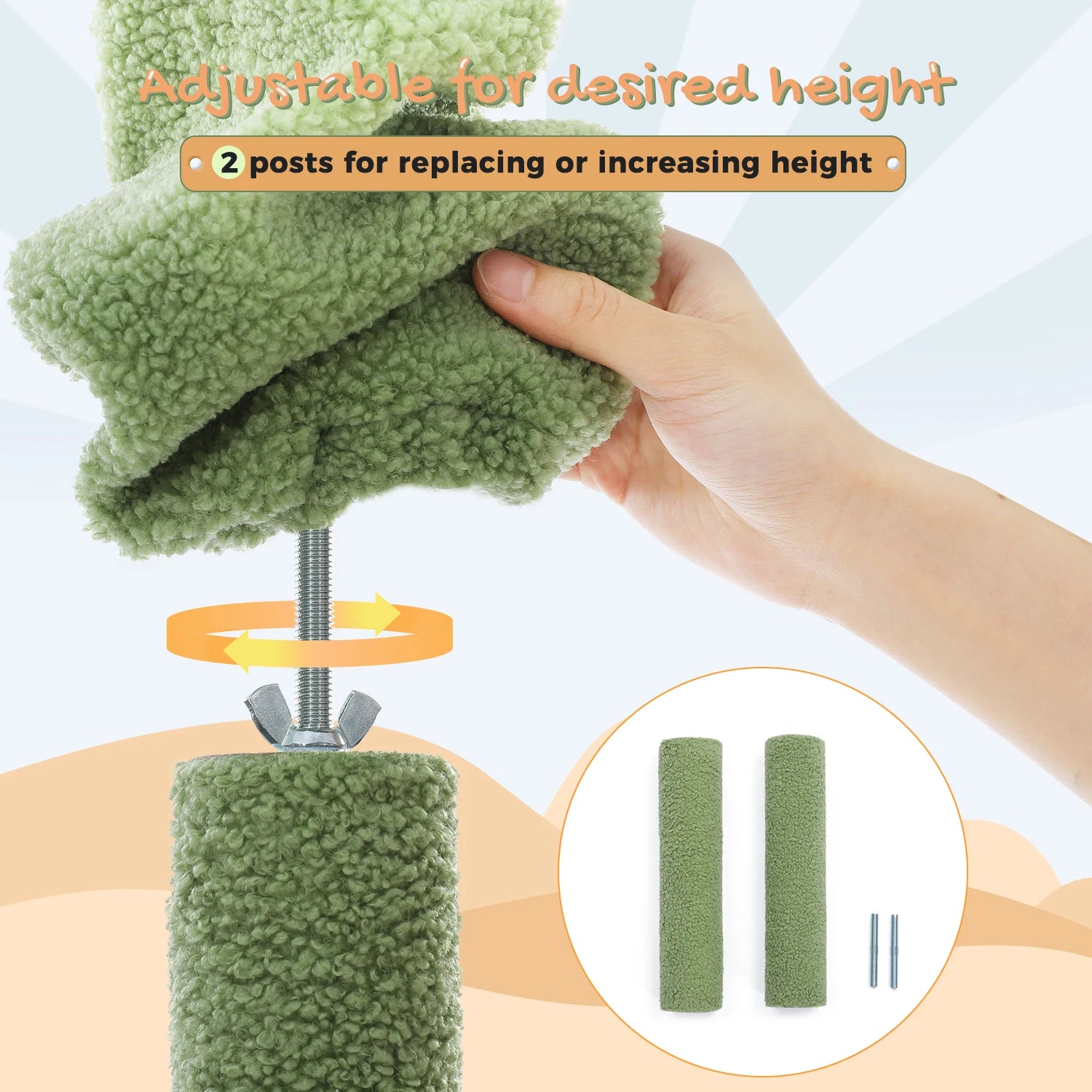 Cactus Floor-to-Ceiling Cat Tree