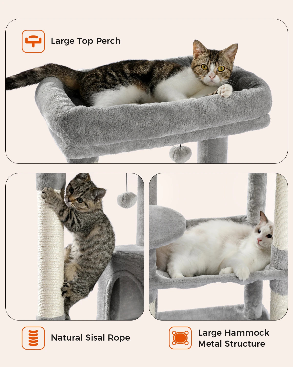 5-Level Cat Tree with Hammock