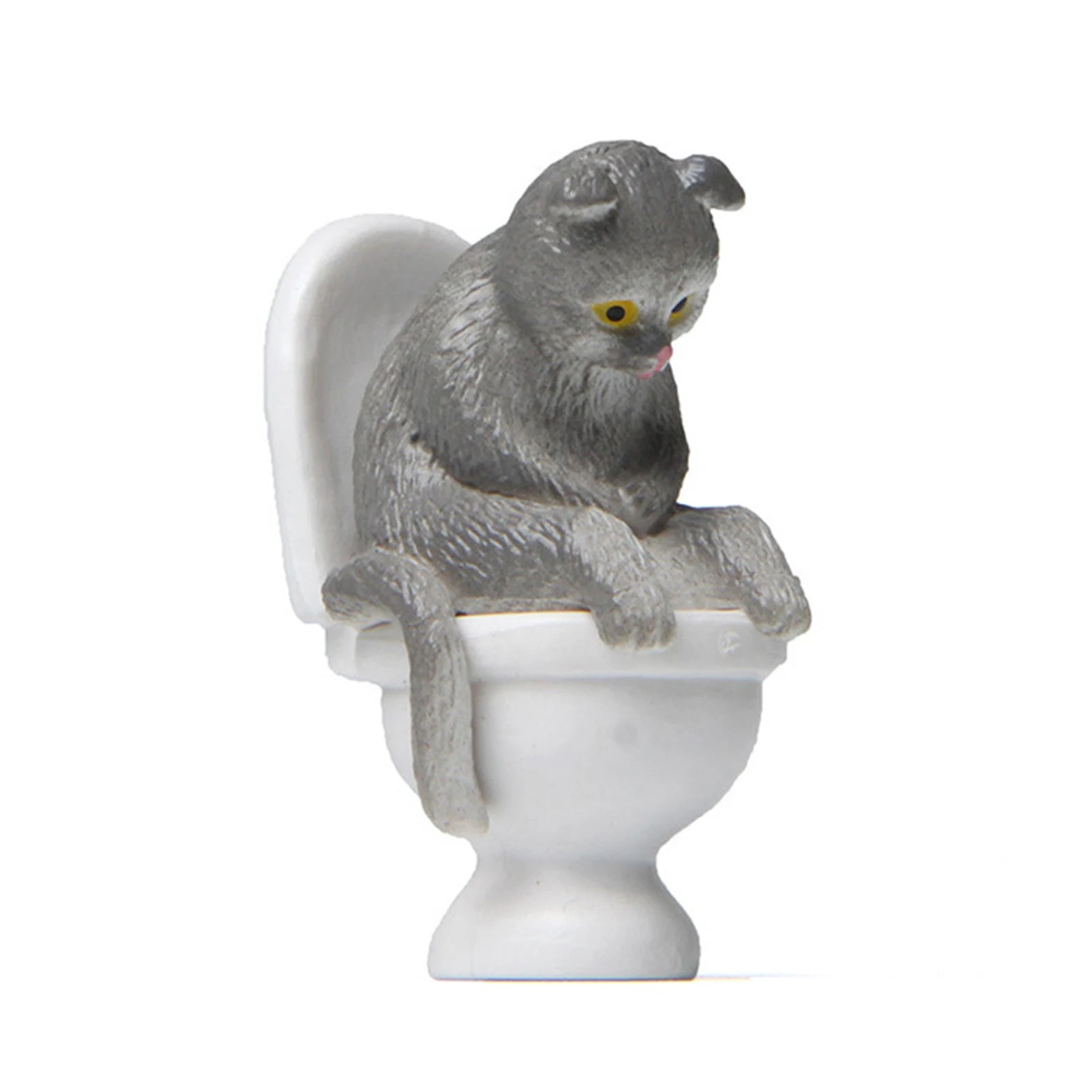 Funny Sitting Cat Figurine