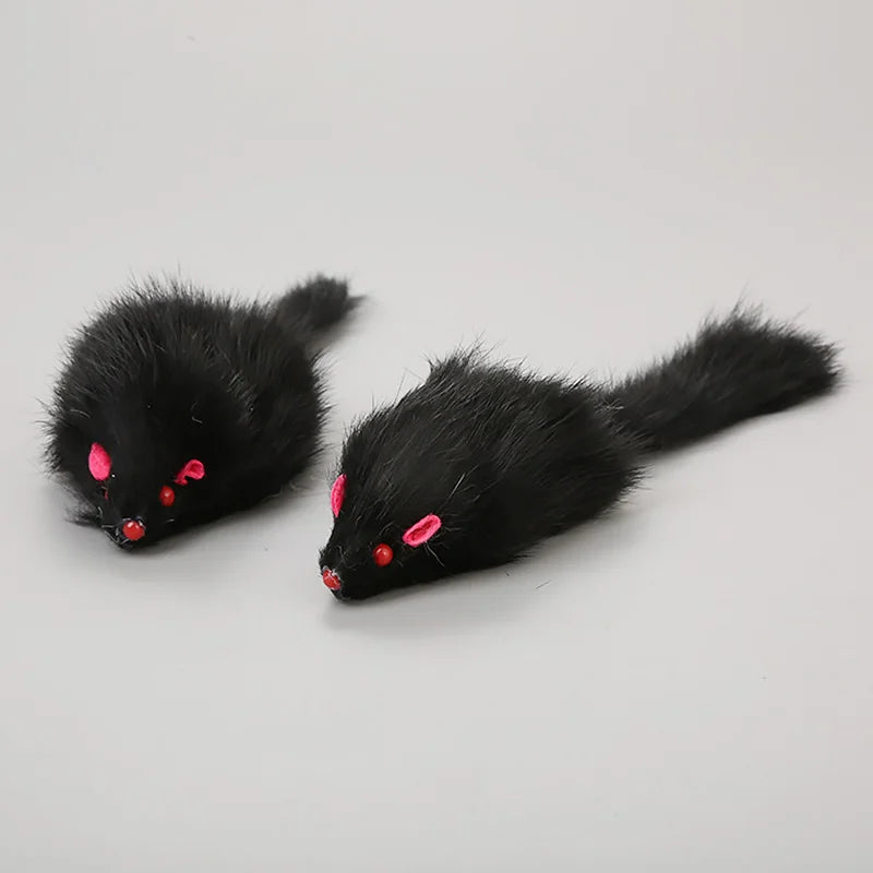 Plush Faux Mouse Cat Toy