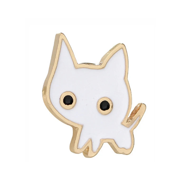 Black & White Cat Enamel Pin