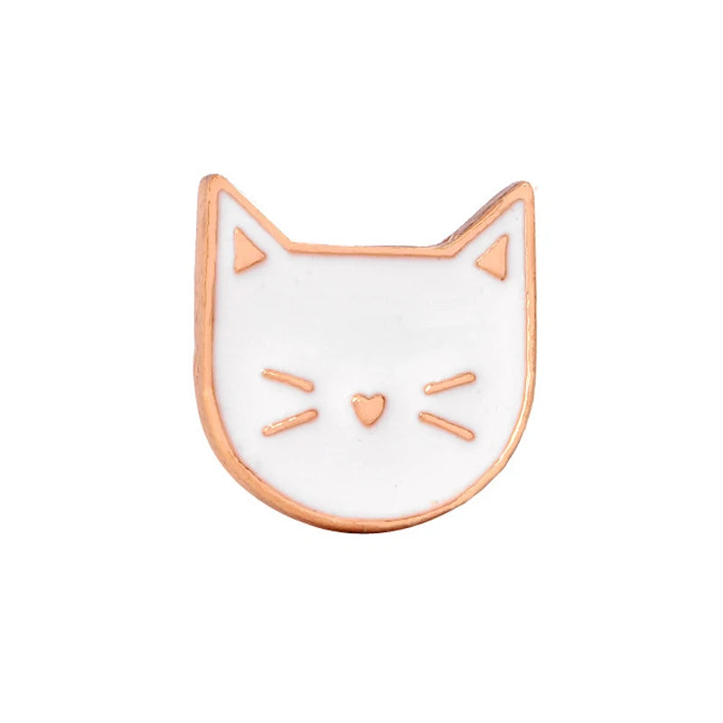 Black & White Cat Enamel Pin