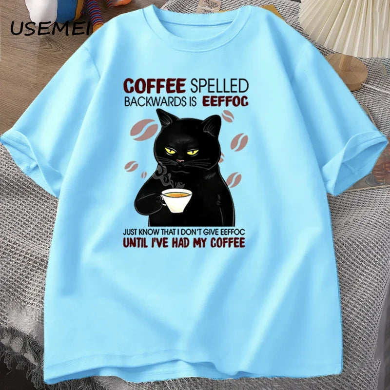 Funny "Coffee" Backwards T-Shirt