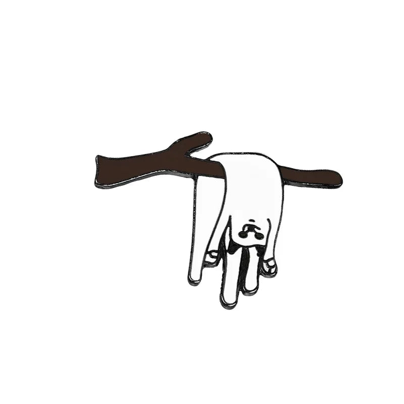 Black & White Cat Enamel Pin
