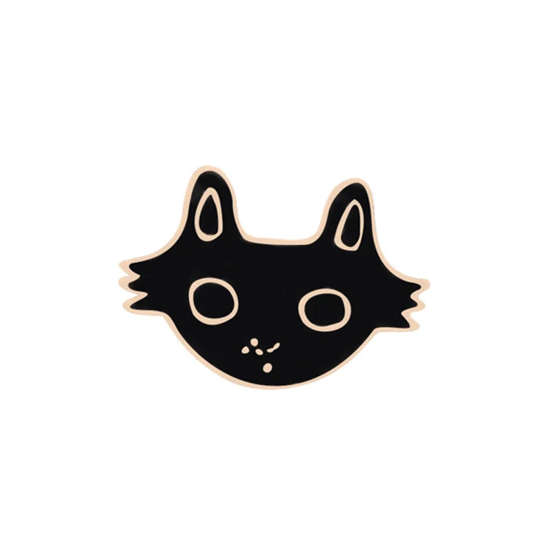 Black & White Cat Enamel Pin