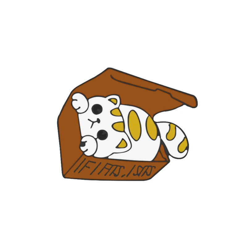 Cute Cartoon Cat Lapel Pin
