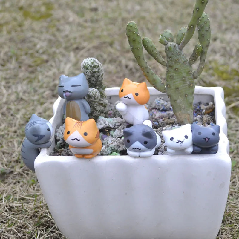 Lucky Cat Miniature Garden Set