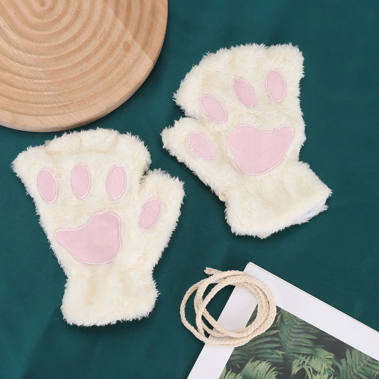 Cat Claw Plush Winter Gloves