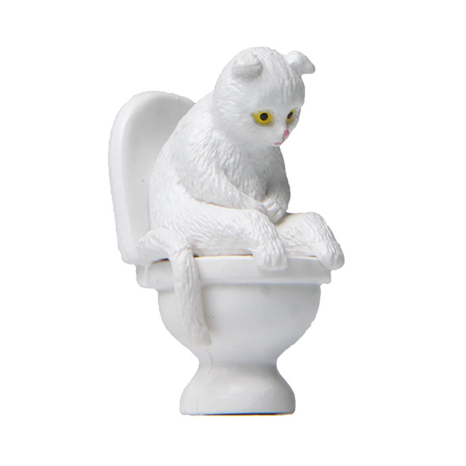 Funny Sitting Cat Figurine