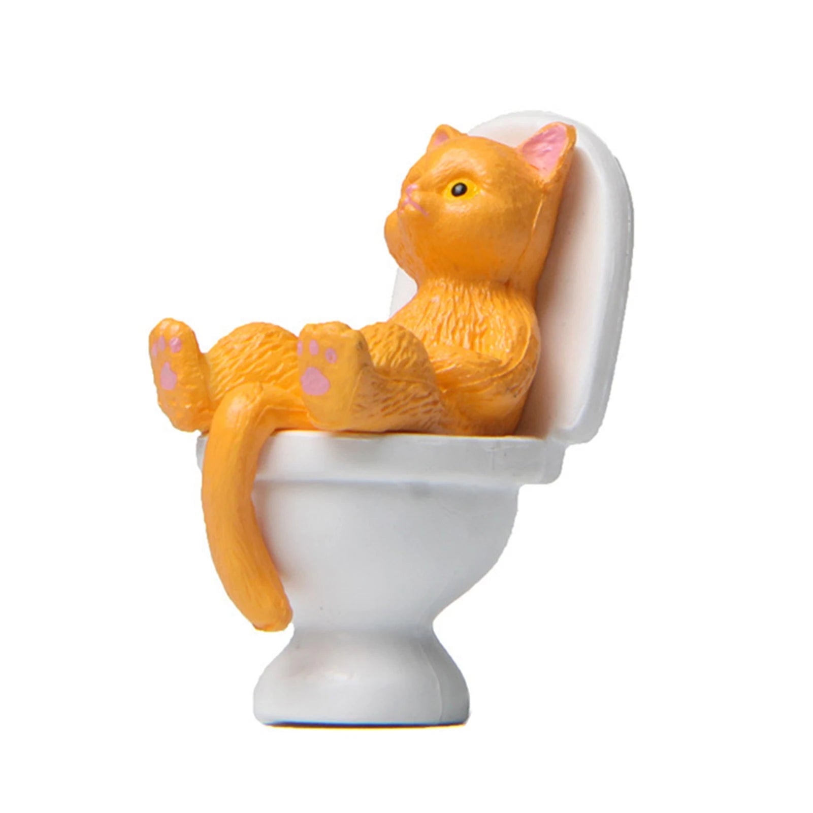 Funny Sitting Cat Figurine