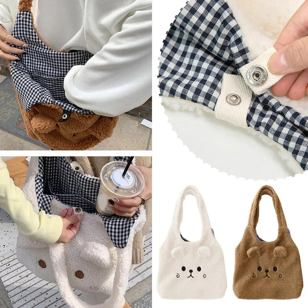 Cute Plush Cartoon School Bag