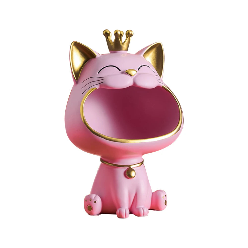 Lucky Cat Key Box Statue
