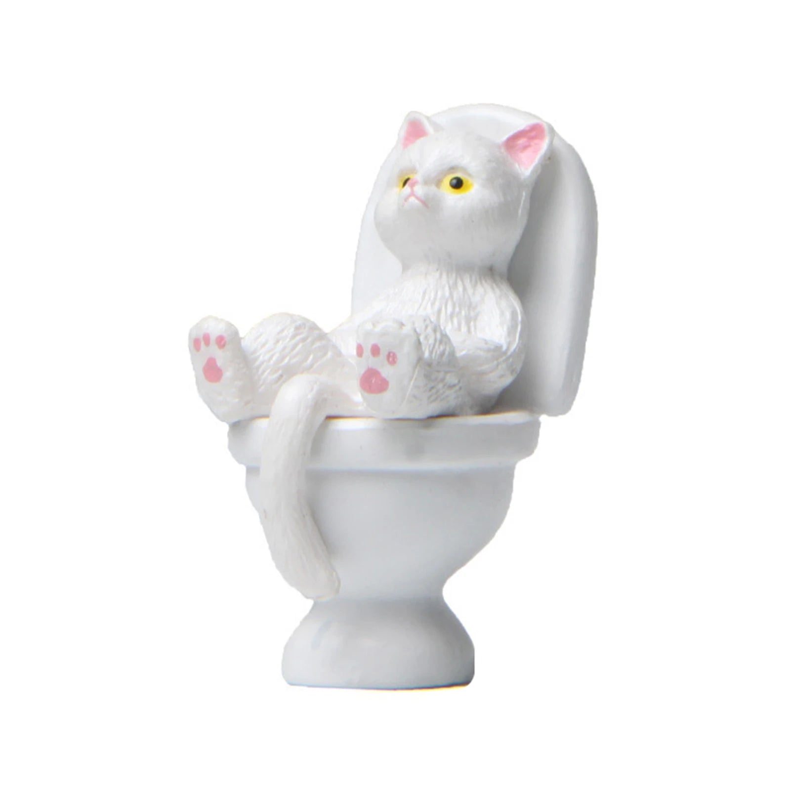 Funny Sitting Cat Figurine
