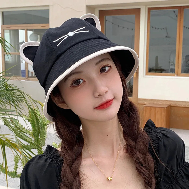 Kawaii Cat Ears Bucket Hat