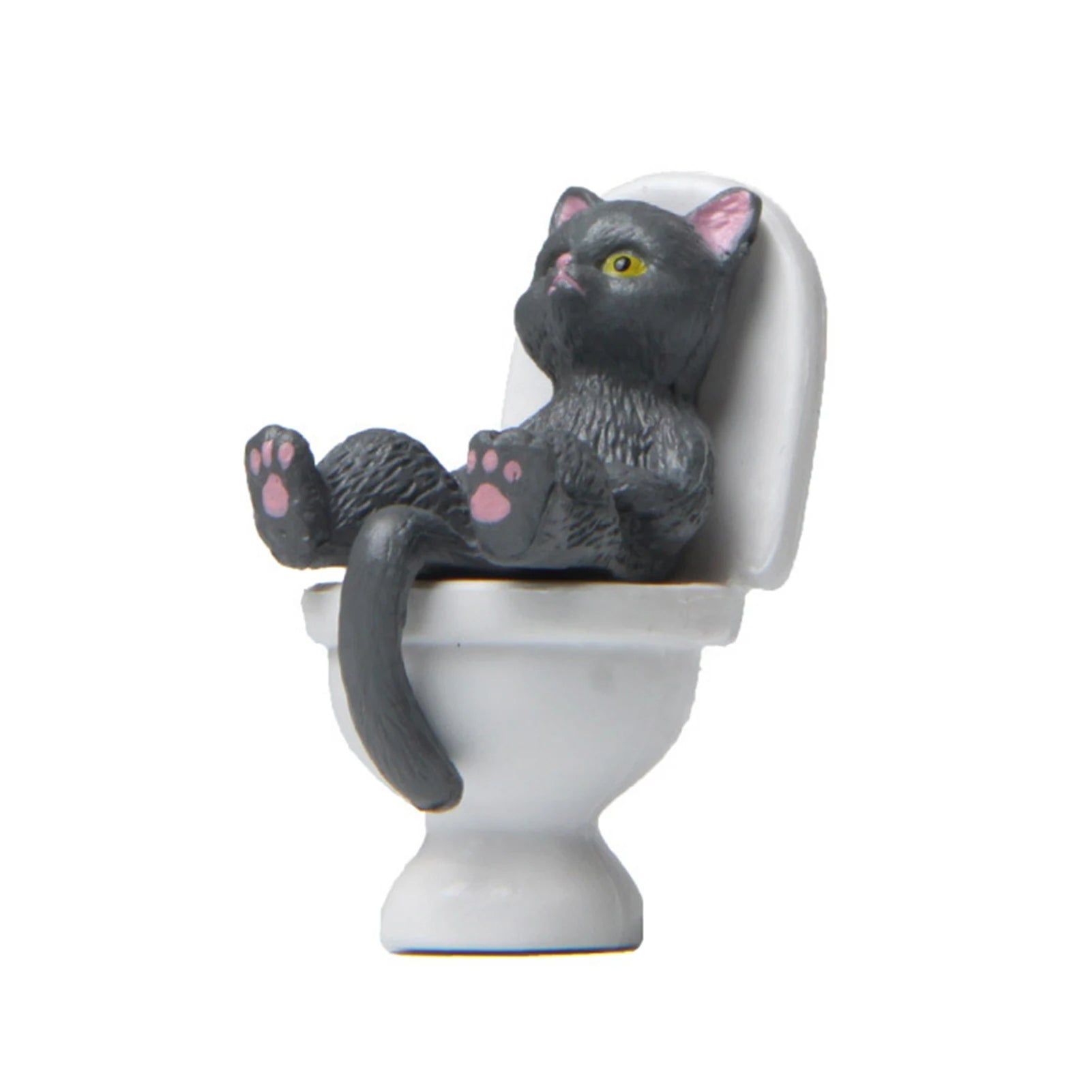 Funny Sitting Cat Figurine
