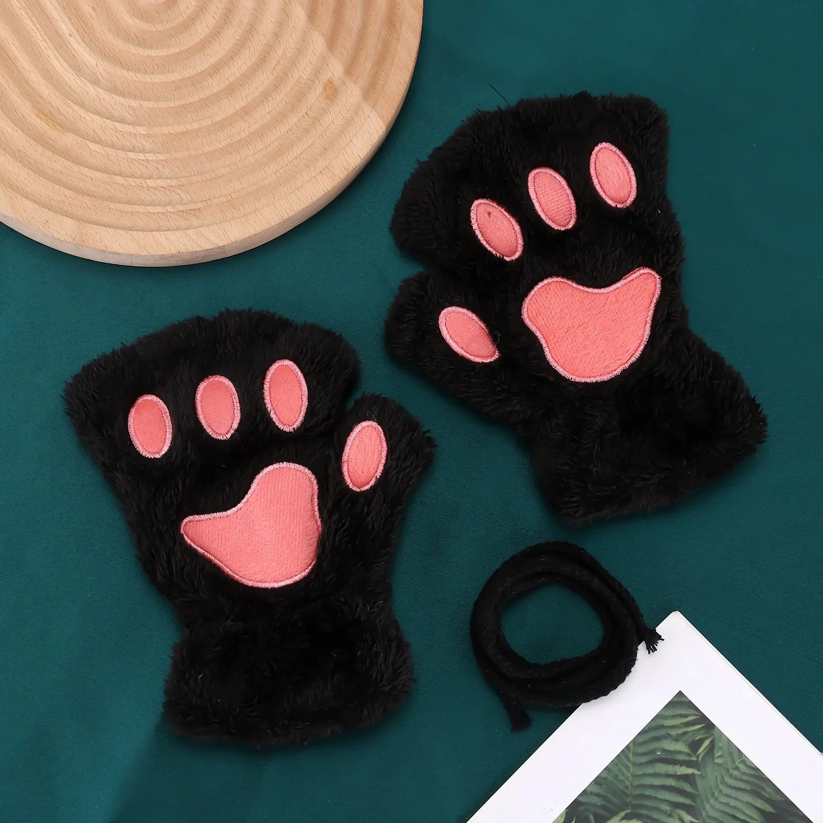 Cat Claw Plush Winter Gloves