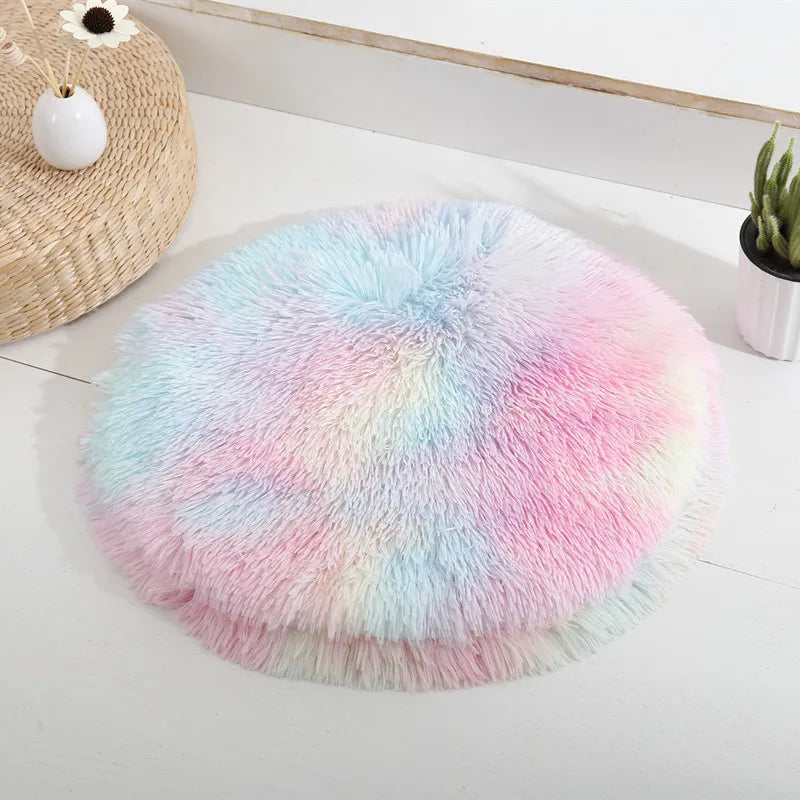 Plush Round Pet Bed Mat