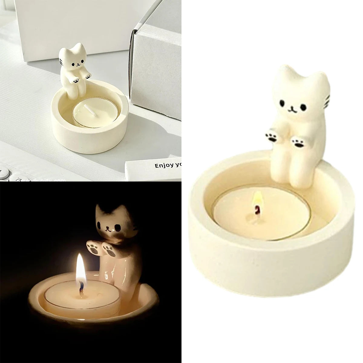 Mini Cat Aromatherapy Candlestick