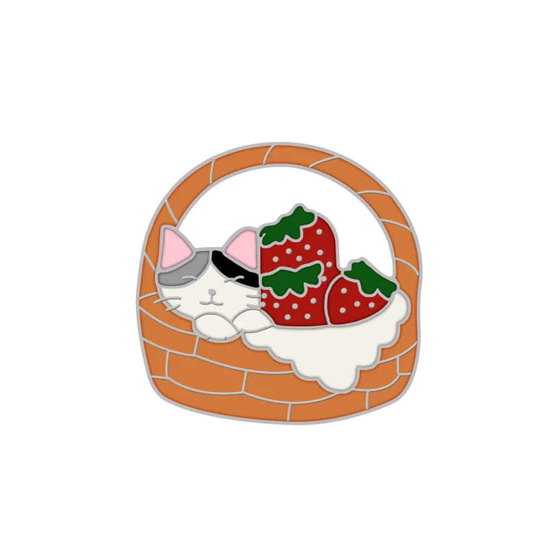 Black & White Cat Enamel Pin