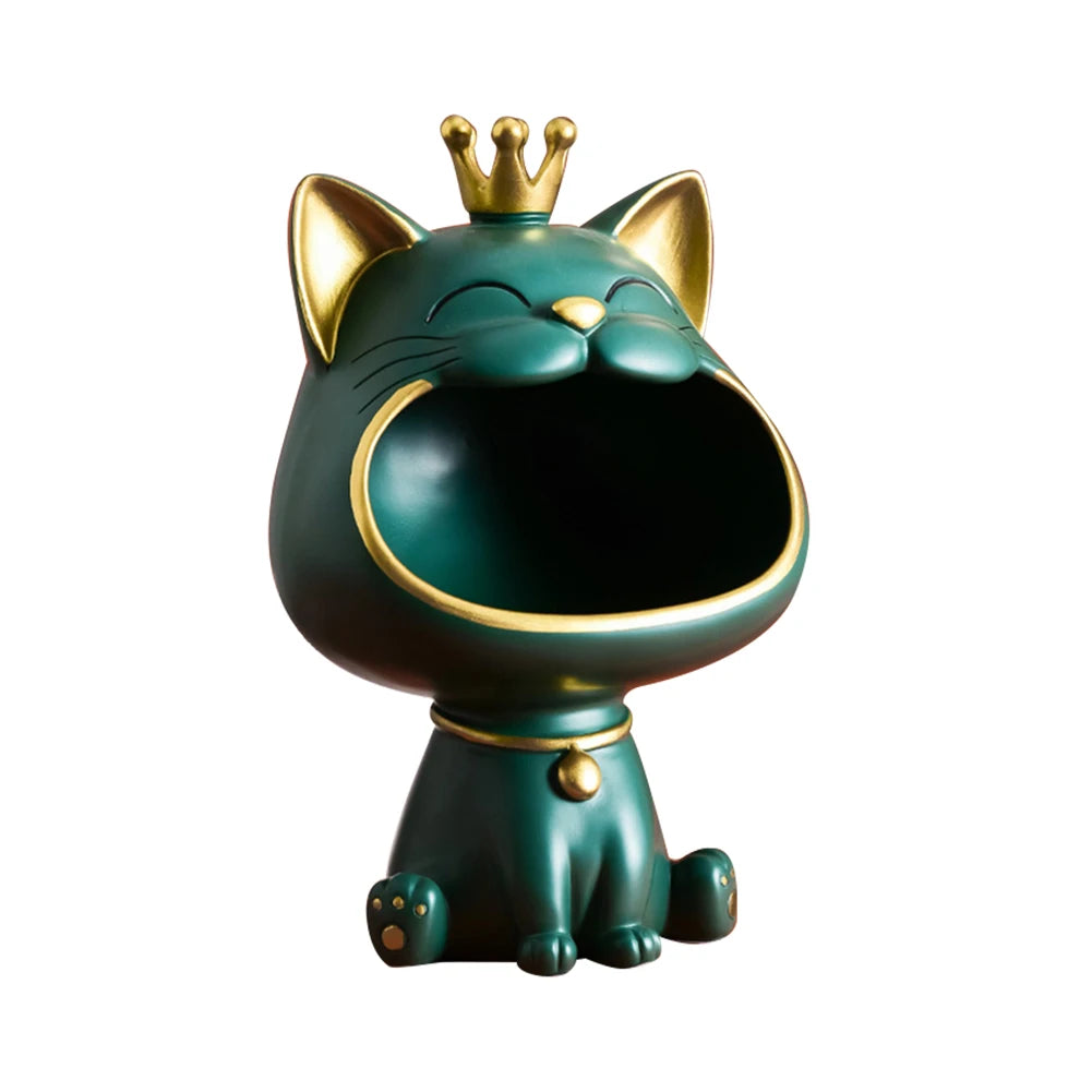 Lucky Cat Key Box Statue