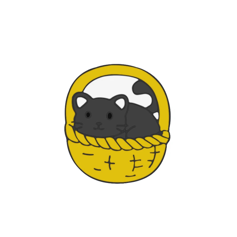 Cute Cartoon Cat Lapel Pin