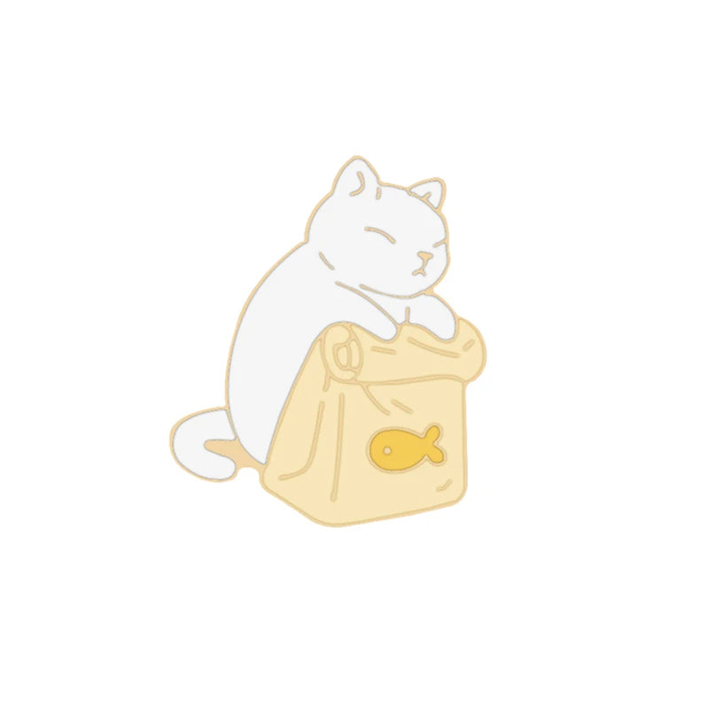 Cute Cartoon Cat Lapel Pin