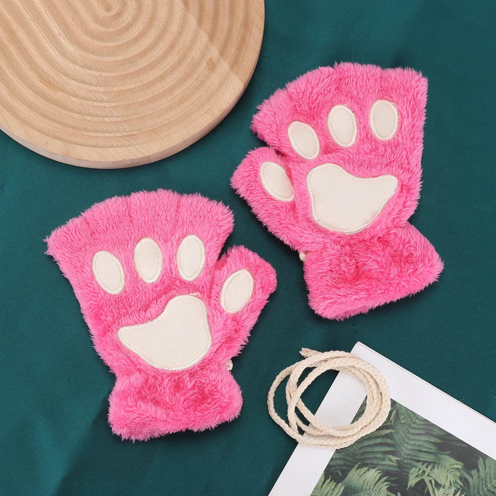 Cat Claw Plush Winter Gloves