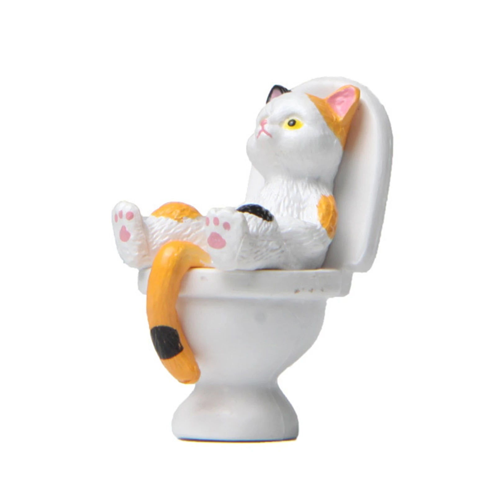 Funny Sitting Cat Figurine