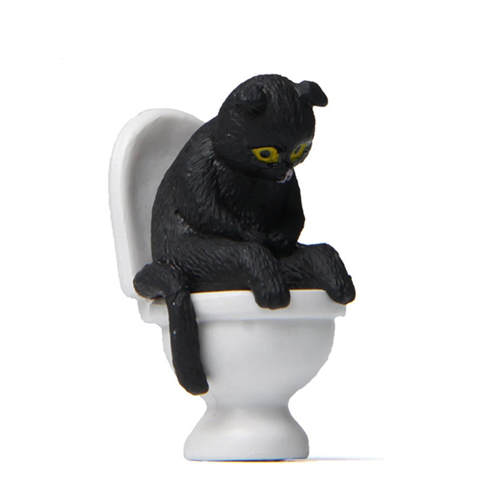 Funny Sitting Cat Figurine