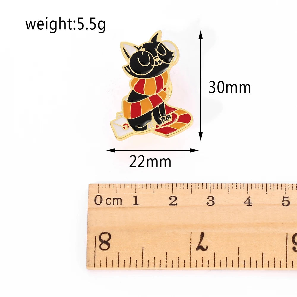 Gryffindor Magic Cat Enamel Pin