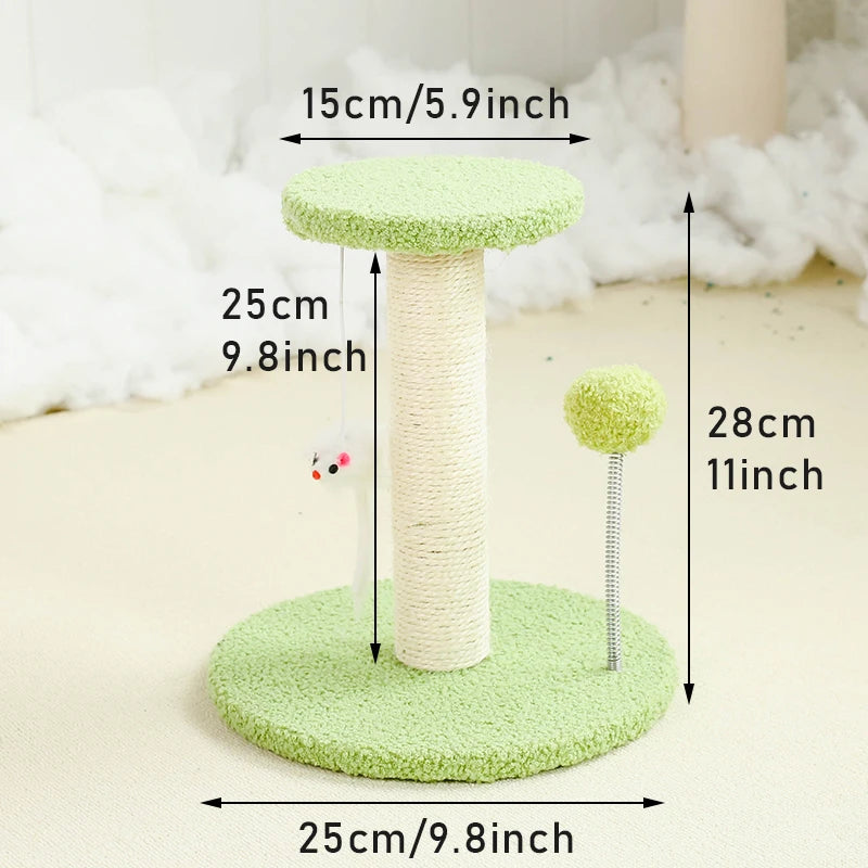 Cat Tower with Toys & Scratching Post