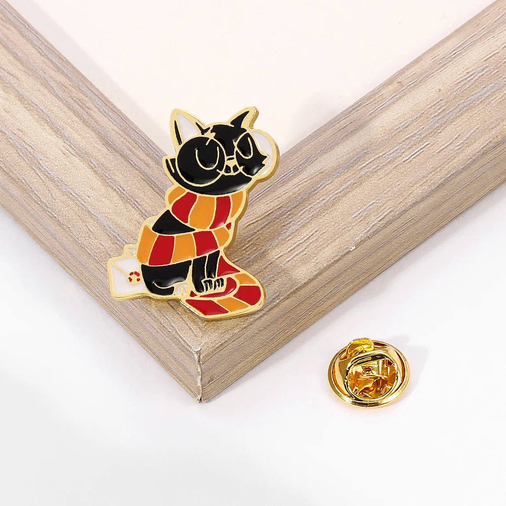 Gryffindor Magic Cat Enamel Pin
