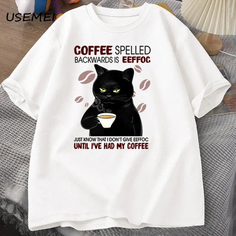 Funny "Coffee" Backwards T-Shirt