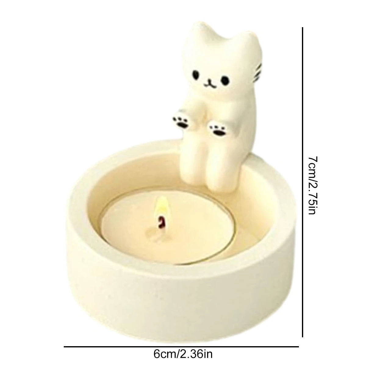 Mini Cat Aromatherapy Candlestick