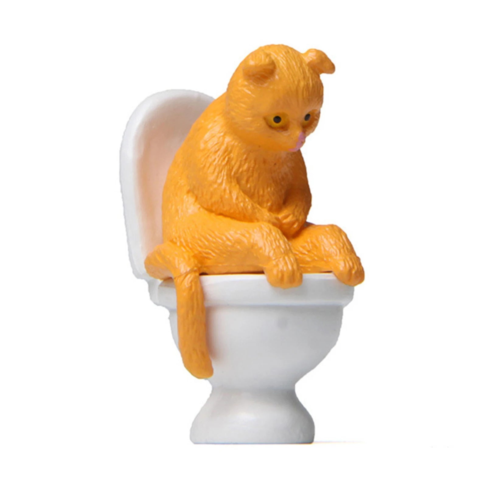 Funny Sitting Cat Figurine